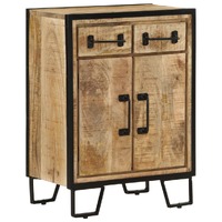  Sideboard with 2 Drawers 53x31x72 cm Solid Wood Mango and Iron