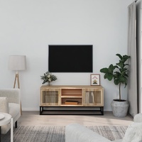  TV Cabinet 105x30x45 cm Engineered Wood and Iron