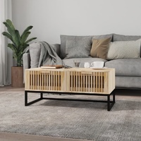  Coffee Table 80x40x35 cm Engineered Wood and Iron
