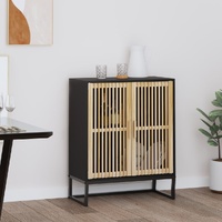  Sideboard Black 60x30x75 cm Engineered Wood