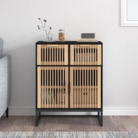  Sideboard Black 60x30x75 cm Engineered Wood