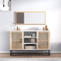  Sideboard White 105x30x65 cm Engineered Wood