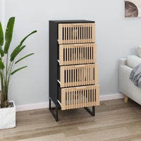  Highboard Black 40x30x95 cm Engineered Wood