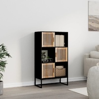  Highboard Black 70x35x125 cm Engineered Wood