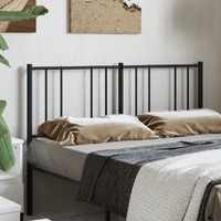  Metal Headboard Black 137 cm Double