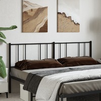  Metal Headboard Black 183 cm King
