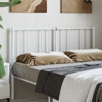  Metal Headboard White 137 cm Double