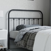  Metal Headboard Black 107 cm King Single