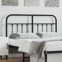  Metal Headboard Black 152 cm Queen