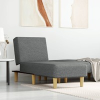  Chaise Longue Dark Grey Fabric