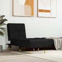 Chaise Longue Black Velvet