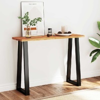  Console Table with Live Edge 110x35x80 cm Solid Wood Acacia