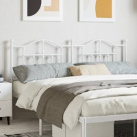  Metal Headboard White 183 cm King