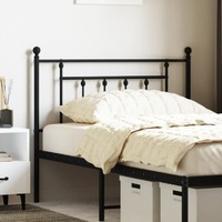 Metal Headboard Black 107 cm King Single