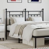  Metal Headboard Black 152 cm Queen
