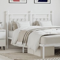  Metal Headboard White 152 cm Queen