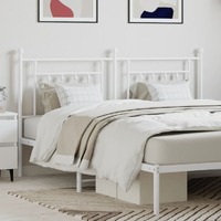  Metal Headboard White 183 cm King