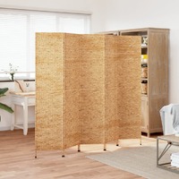  Room Divider 5-Panel 205x180 cm Water Hyacinth