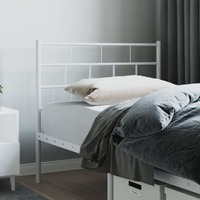  Metal Headboard White 107 cm King Single