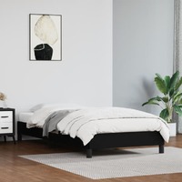  Bed Frame without Mattress Black King Single Faux Leather