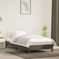  Bed Frame without Mattress Dark Grey King Single Velvet