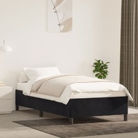  Bed Frame without Mattress Black King Single Size Velvet