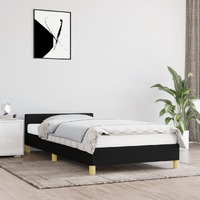  Bed Frame without Mattress Black King Single Size Fabric
