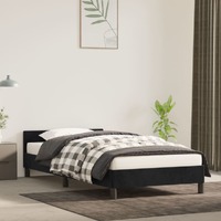  Bed Frame without Mattress Black King Single Size Velvet