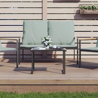  Garden Table Anthracite 55x40x37 cm Steel