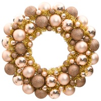  Christmas Wreath Rose Gold 45 cm Polystyrene