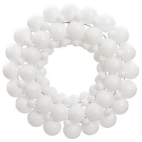  Christmas Wreath White 45 cm Polystyrene