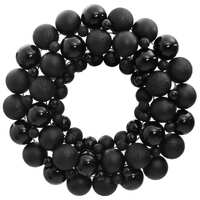  Christmas Wreath Black 45 cm Polystyrene