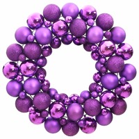  Christmas Wreath Purple 45 cm Polystyrene