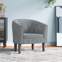  Tub Chair Dark Grey Velvet