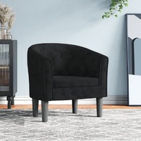  Tub Chair Black Velvet