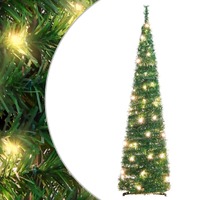  Artificial Christmas Tree Pop-up 50 LEDs Green 120 cm