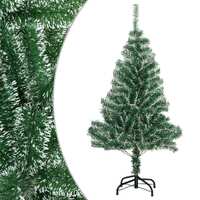  Artificial Christmas Tree with Flocked Snow Green 150 cm