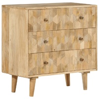  Drawer Cabinet 70x35x70 cm Solid Wood Mango
