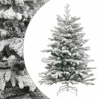  Artificial Hinged Christmas Tree with Flocked Snow 180 cm
