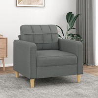  Sofa Chair Dark Grey 60 cm Fabric
