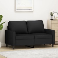  2-Seater Sofa Black 120 cm Velvet
