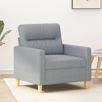  Sofa Chair Light Grey 60 cm Fabric