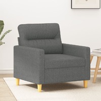  Sofa Chair Dark Grey 60 cm Fabric