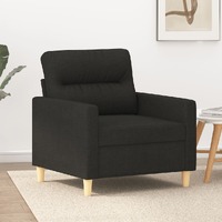  Sofa Chair Black 60 cm Fabric