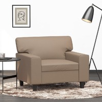  Sofa Chair Cappuccino 60 cm Faux Leather