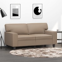  2-Seater Sofa Cappuccino 120 cm Faux Leather
