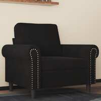  Sofa Chair Black 60 cm Velvet