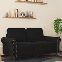  2-Seater Sofa Black 120 cm Velvet