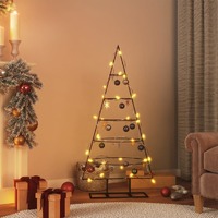  Metal Christmas Tree for Decoration Black 125 cm