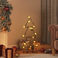  Metal Christmas Tree for Decoration Black 60 cm